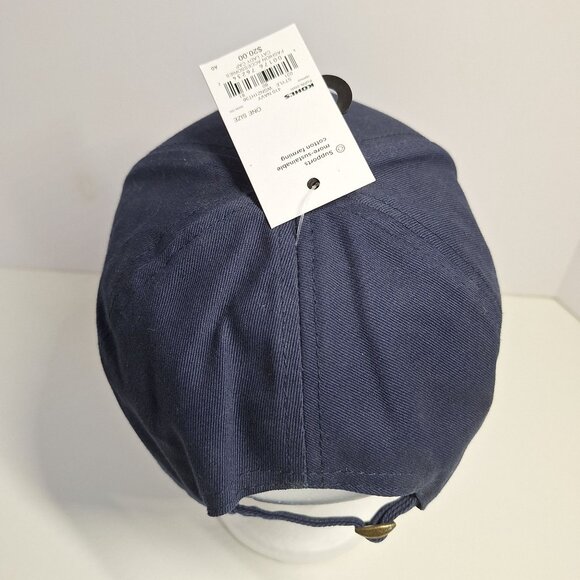 Cool Cat Lady Sonoma Womens Adjustable Baseball Cap Navy Embroidered 100% Cotton - Picture 6 of 9